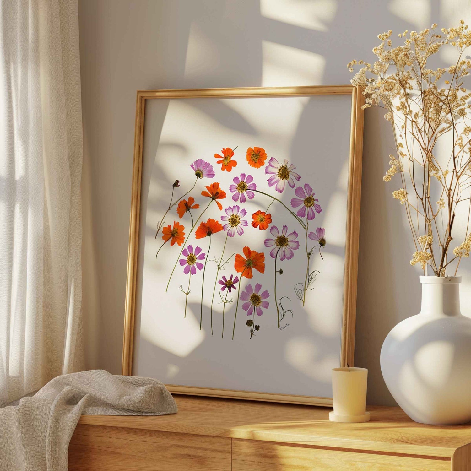 Pressed Flower Art Prints
