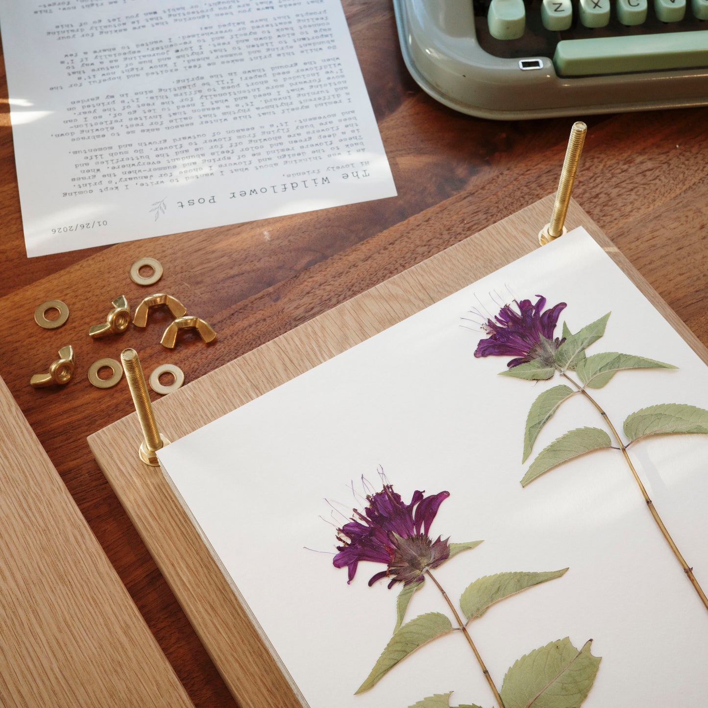 Press No. 10 - Large Heirloom Hardwood Flower Press